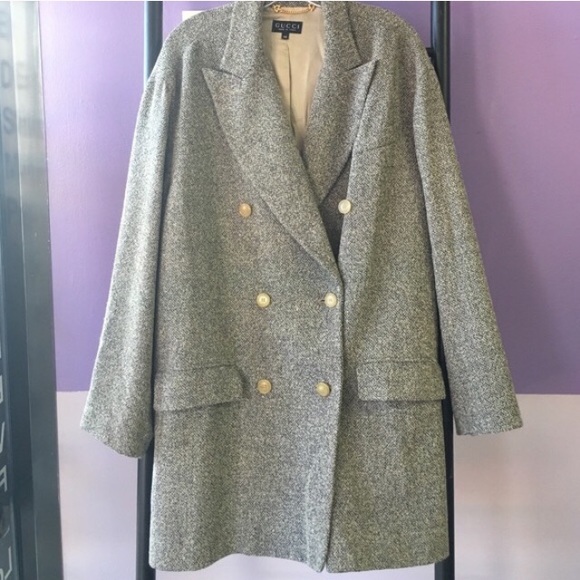 not GUCCl Jackets & Blazers - RE-POSH Vintage Tweed Peacoat 🧥✨